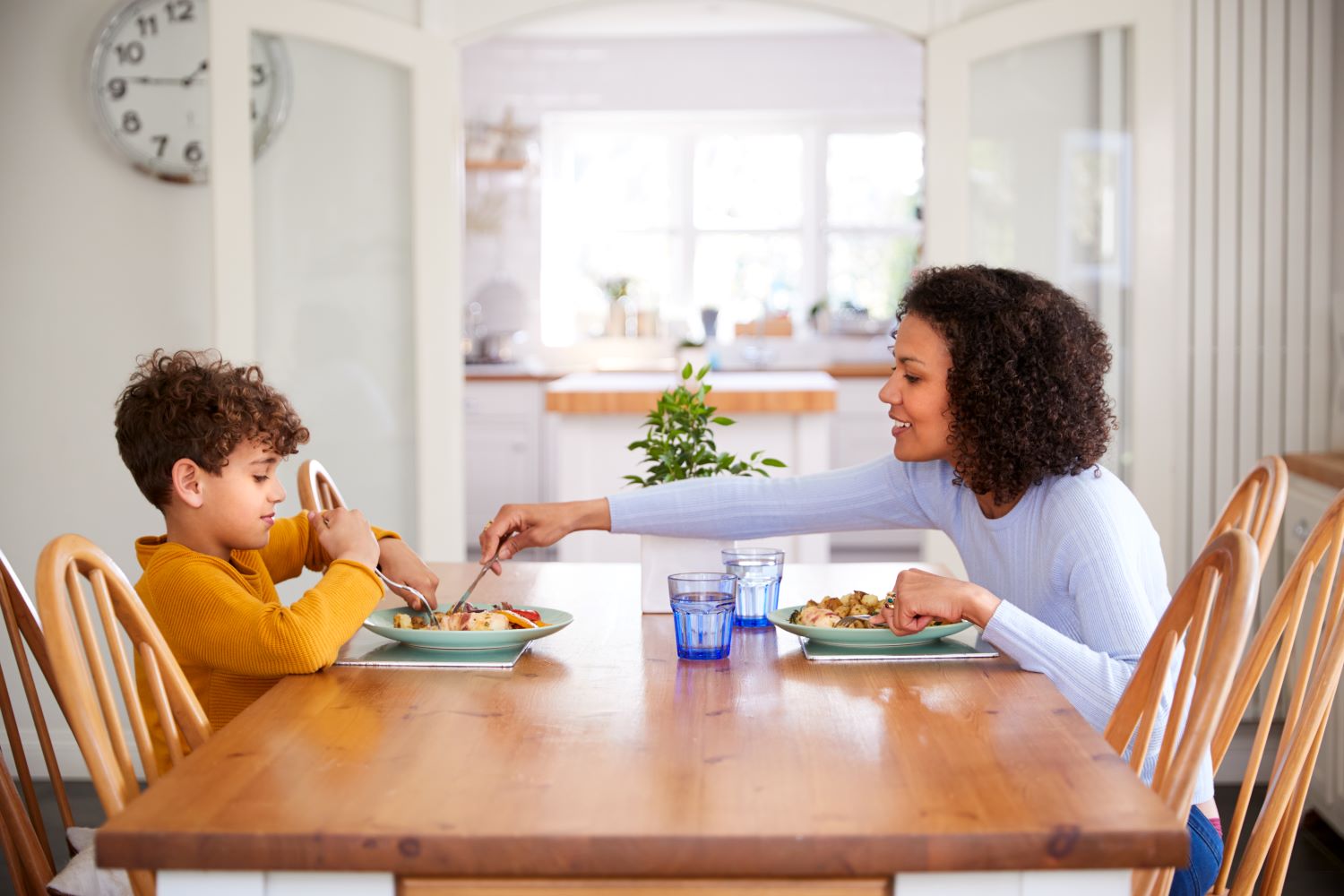 Teaching your child at the dinner table