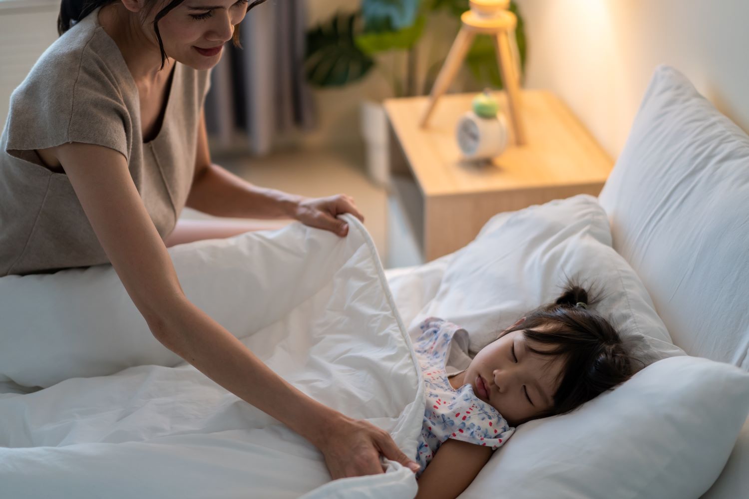 What activities help children sleep soundly